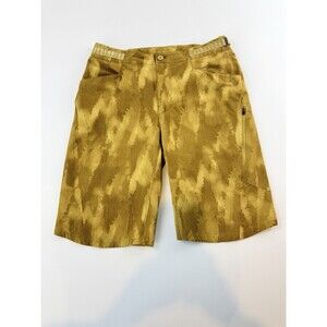 Patagonia Men’s Size 32 Hiking Shorts Yellow Camo Stretch Outdoor Trail